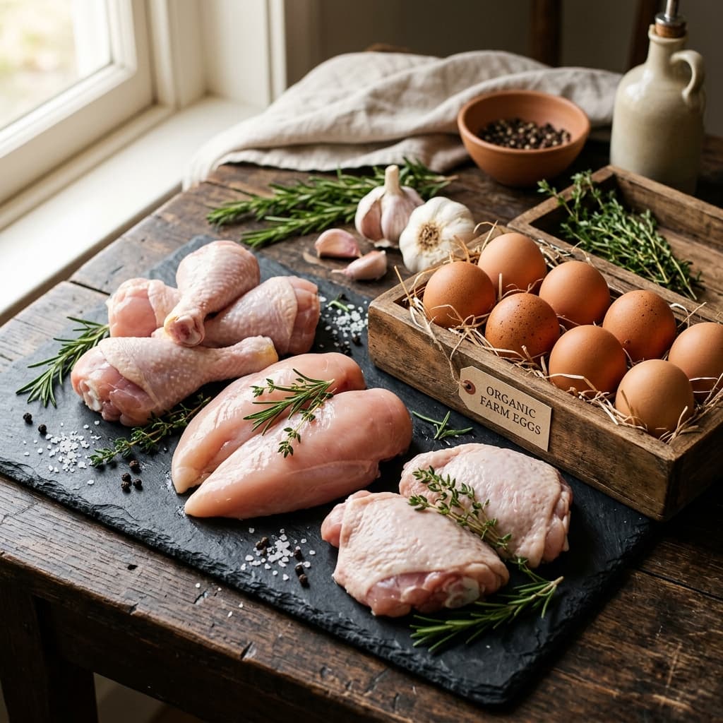 Fresh Meat and Eggs